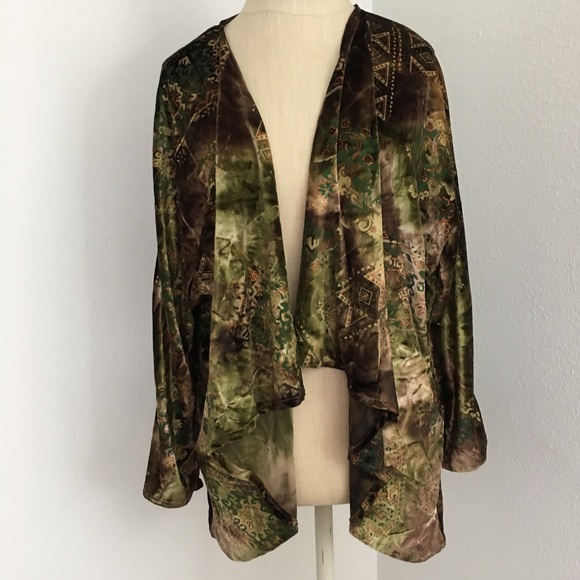 Jackets & Blazers - Velvet vintage open jacket